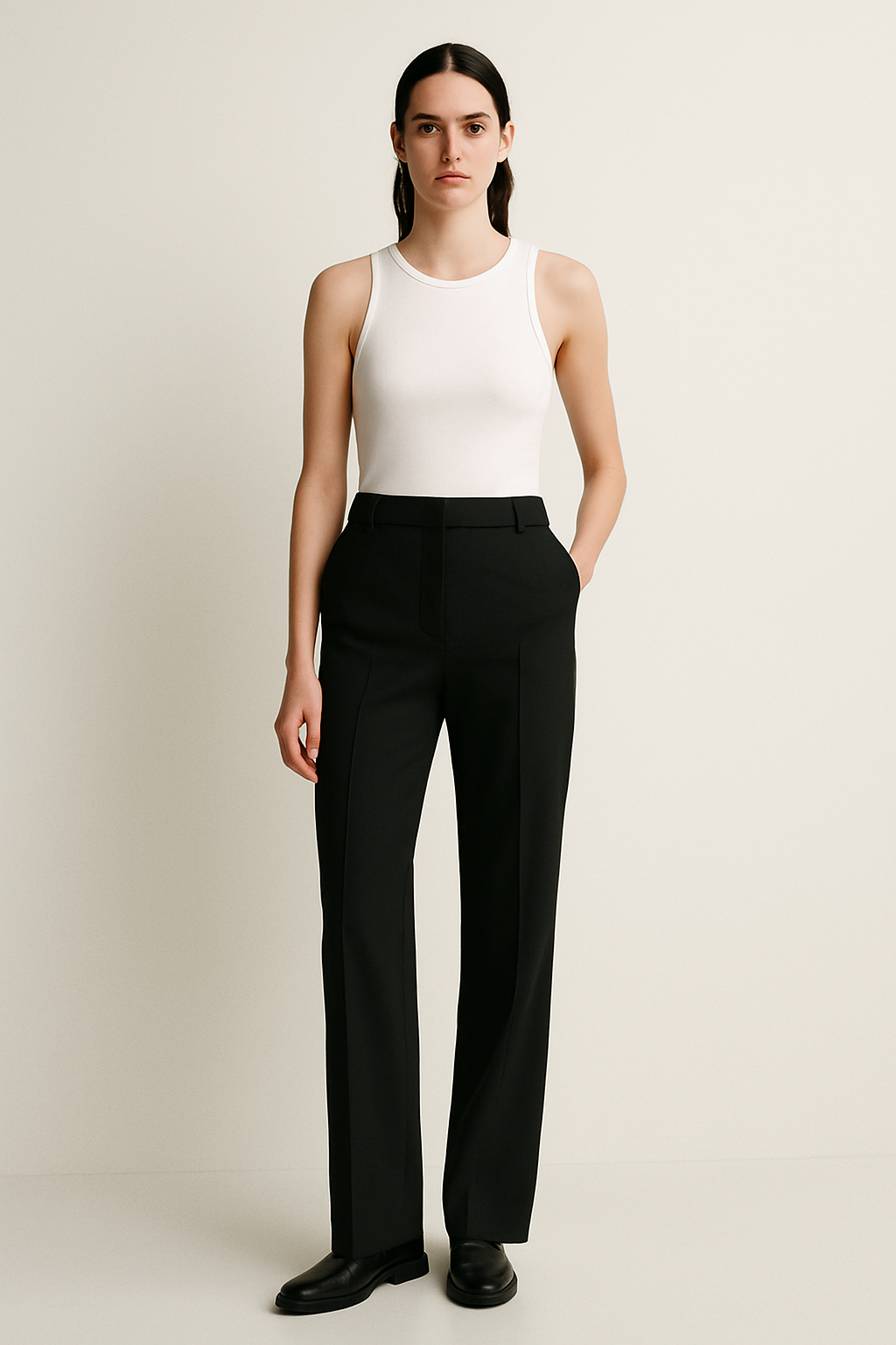 Lena | Gerade Hose mit hoher Taille