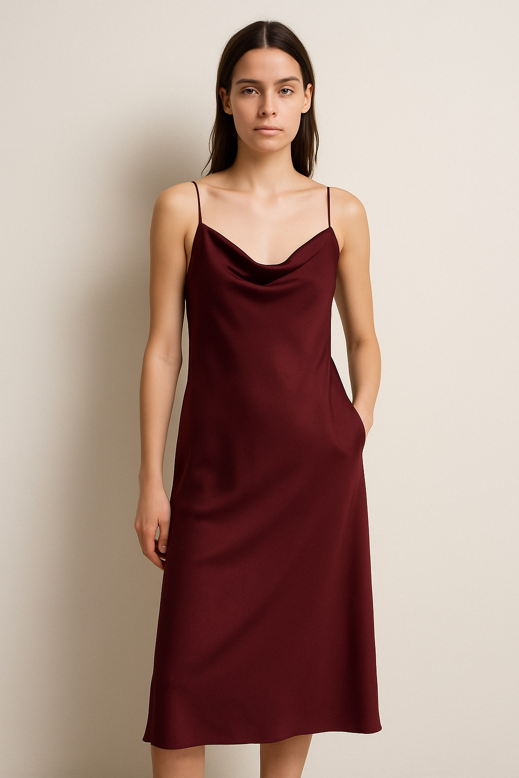 Mia | Midi-Trägerkleid