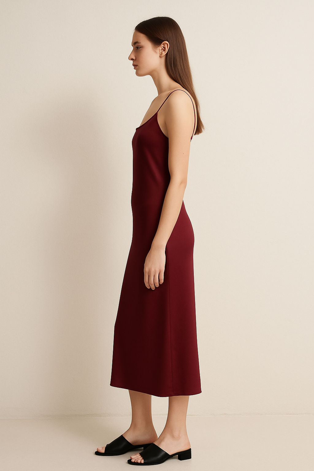Mia | Midi-Trägerkleid