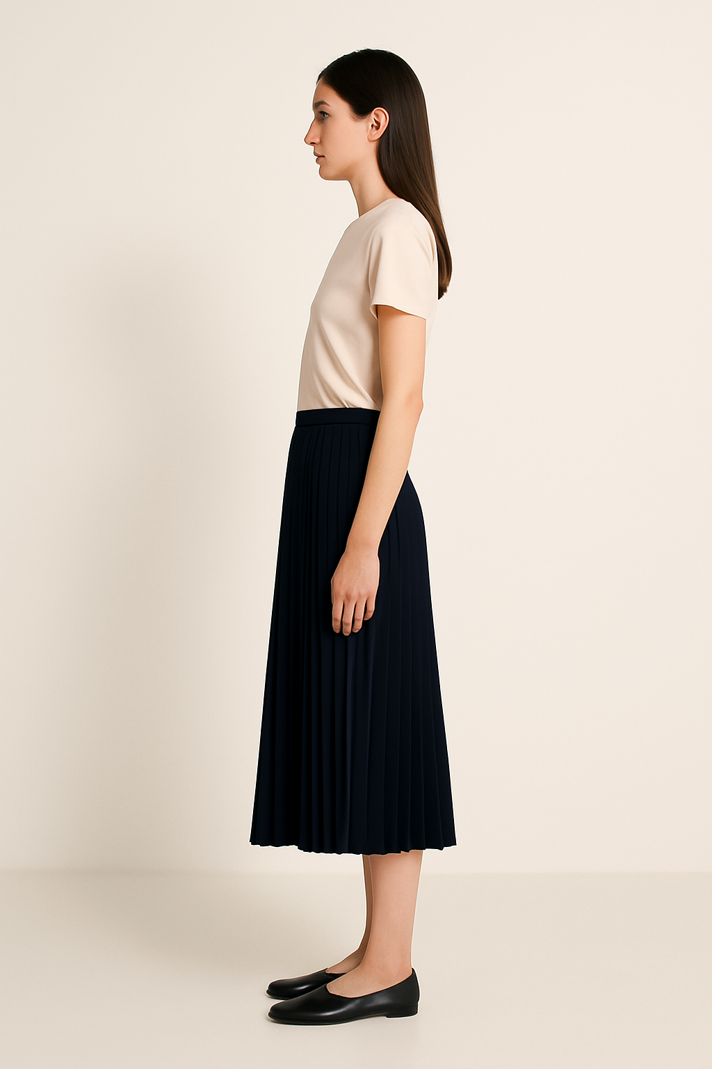 Greta | Plissierter Midirock