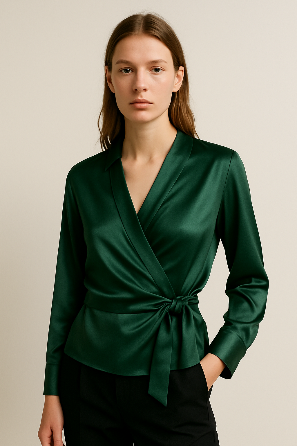 Isabel | Seiden-Wickelbluse