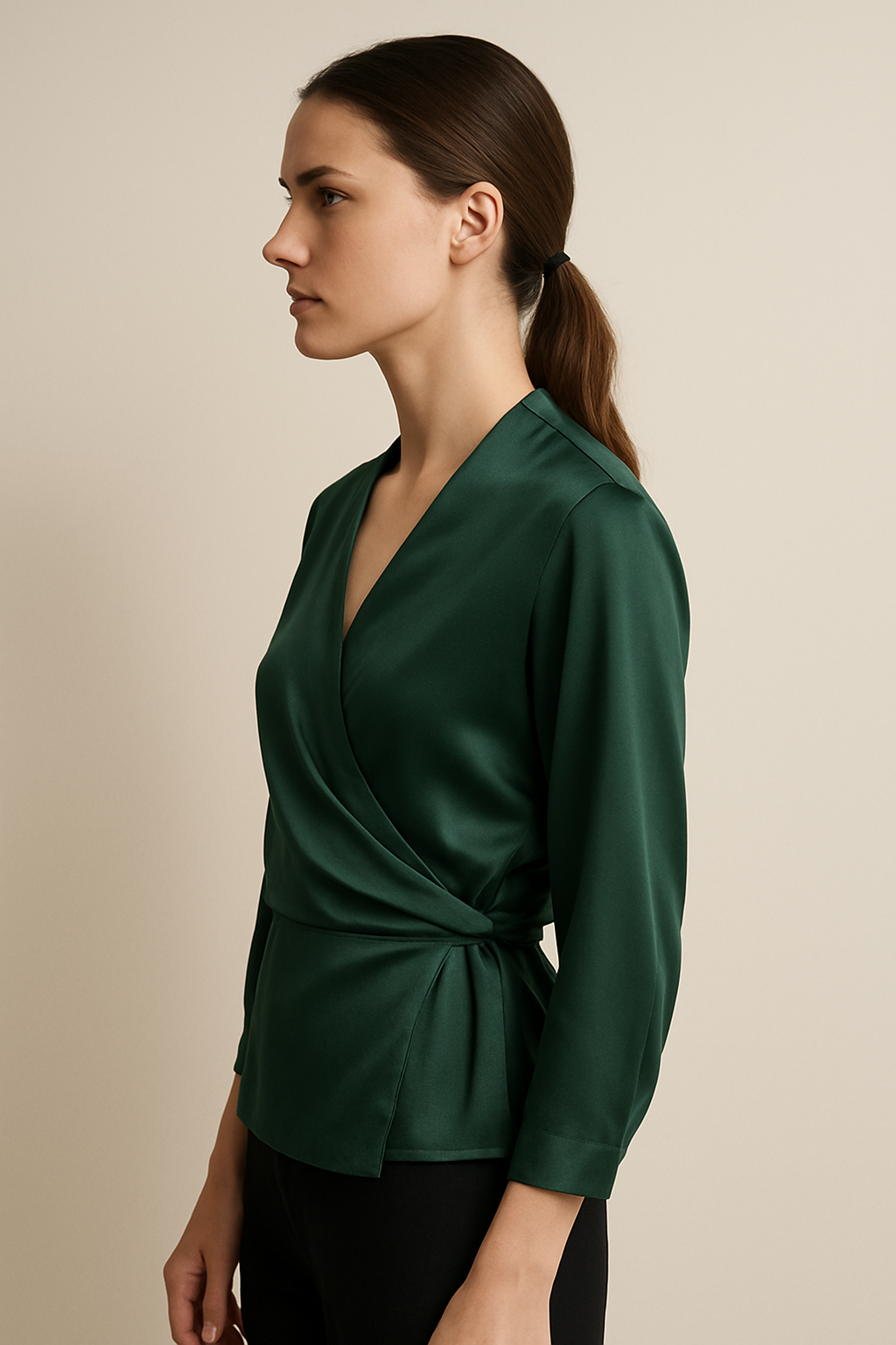 Isabel | Seiden-Wickelbluse